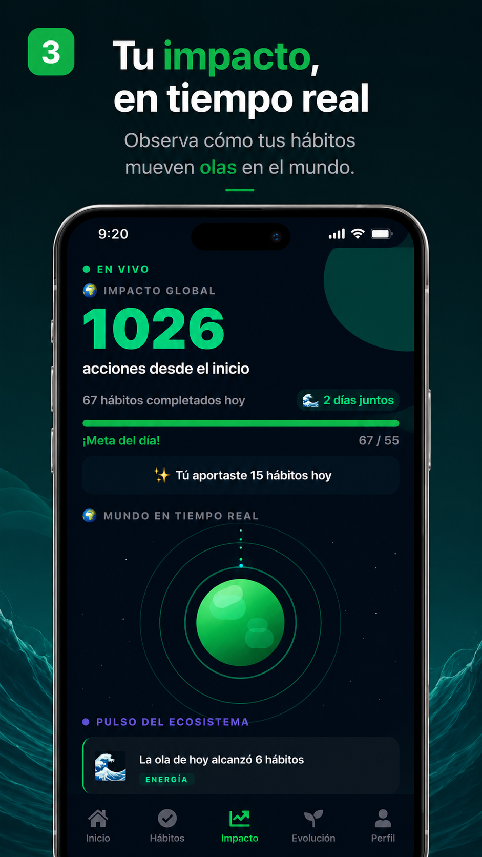 Pantalla de impacto de Ripple